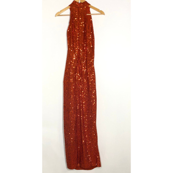 Rachel Rachel Roy Harland Gown Sequin Red S - Picture 5 of 11